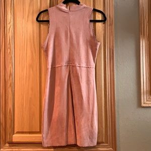 Soprano Dresses - Soprano blush suede mock neck dress Soprano Dresses - Soprano blush suede mock neck dress